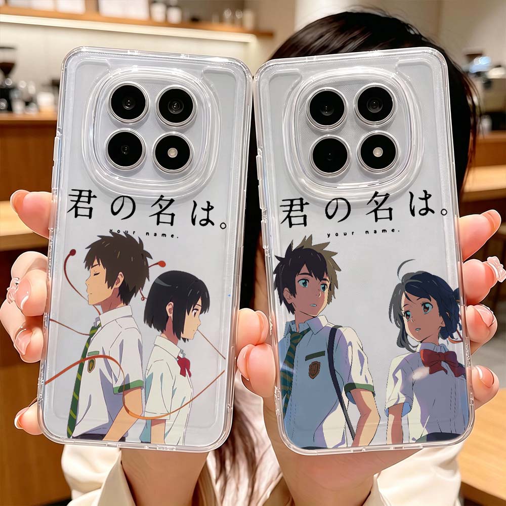 Xiaomi Redmi Note 14 - เคสโทรศัพท์ใสป้องกันลายอนิเมะยอดนิยม Your Name สำหรับ Xiaomi Redmi