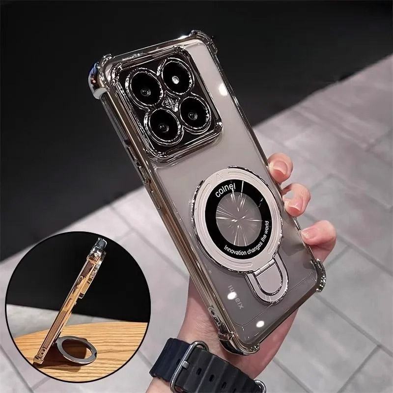 Xiaomi Redmi Note 14 - เคสโทรศัพท์กันกระแทกแบบใสพร้อมแม่เหล็กสำหรับ Xiaomi Redmi Note 14 Pro