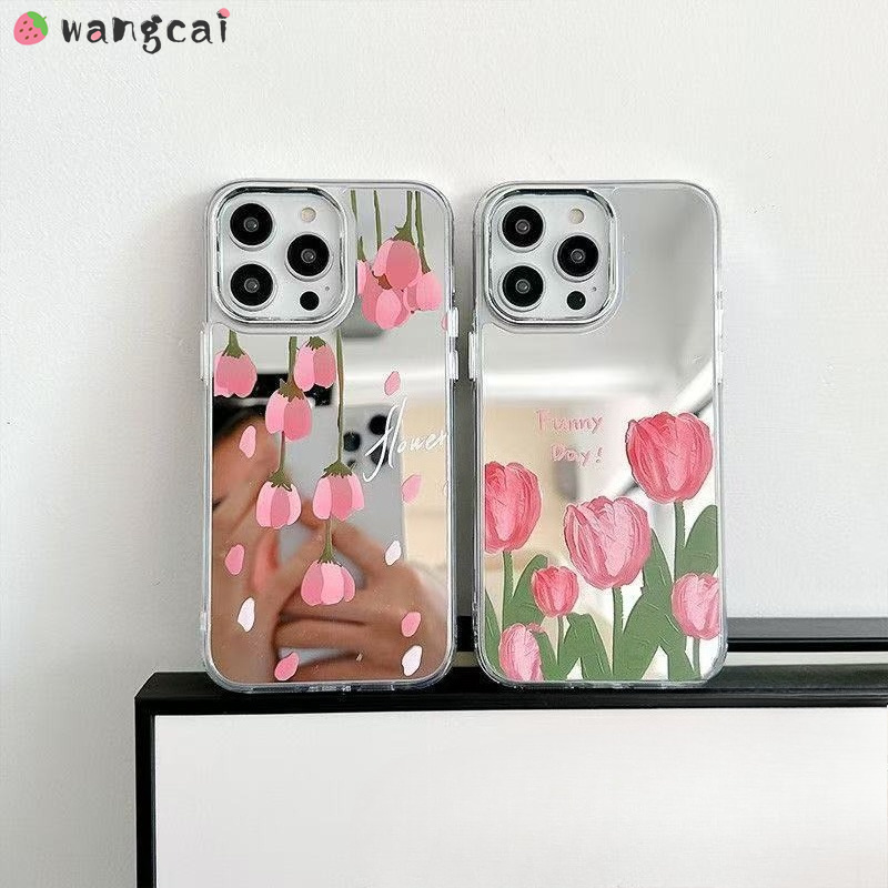 Realme Gt 6 - เคสโทรศัพท์ลายดอกทิวลิปเคลือบเงา สำหรับ Realme GT 8 7