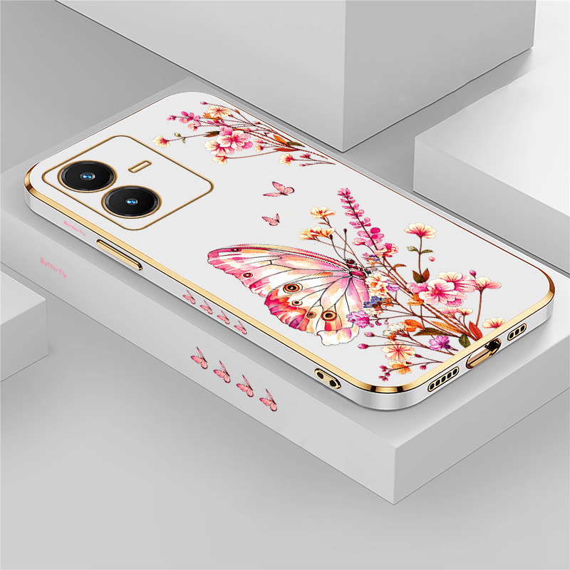 Vivo V40 - เคสลายผีเสื้อสำหรับ Vivo V40 SE V30 V29E