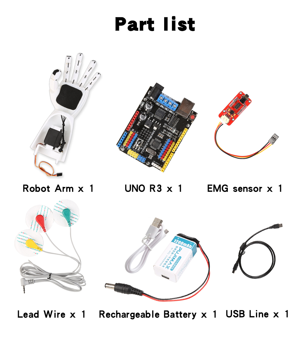 เซ็นเซอร์ EMG แขนหุ่นยนต์เซ็นเ - Muscle Sensor Emg บทวิจารณ์และราคา