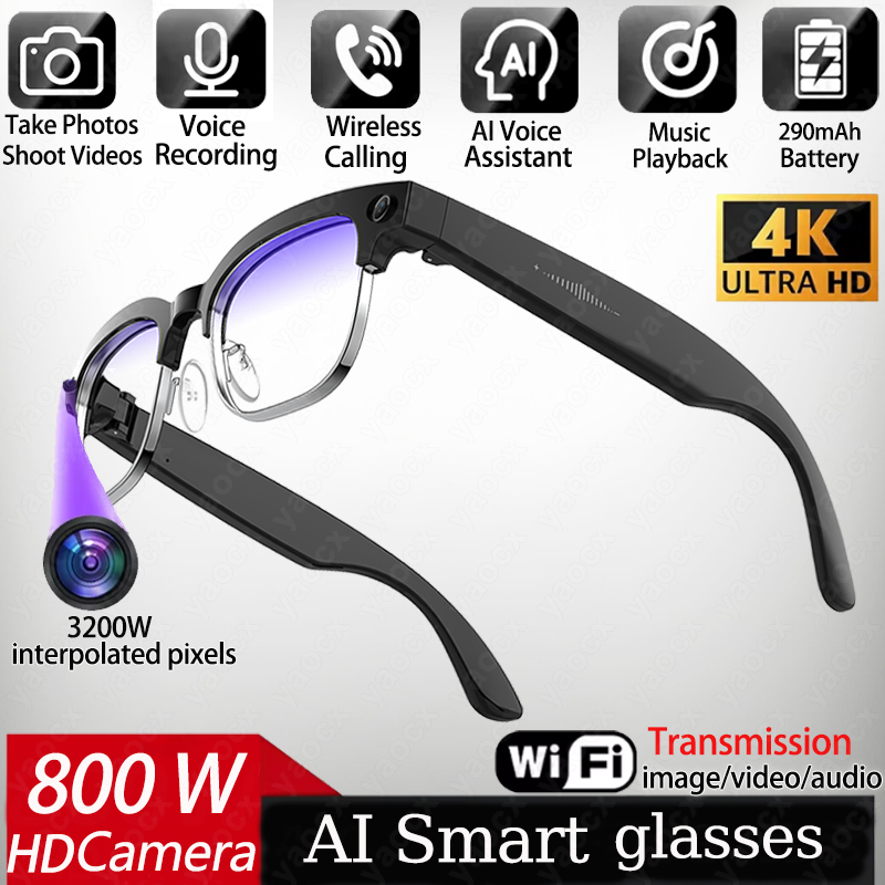 แว่นตาอัจฉริยะ 4K AI กล้อง 8MP - Smart Glasses Lens บทวิจารณ์และราคา