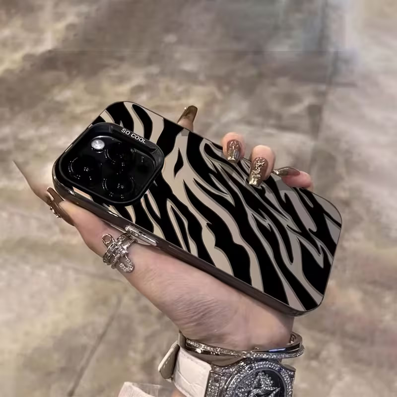 เคสกันกระแทก IMD ลายม้าลายสีดำ - Apple Iphone 15 Pro Max บทวิจารณ์และราคา